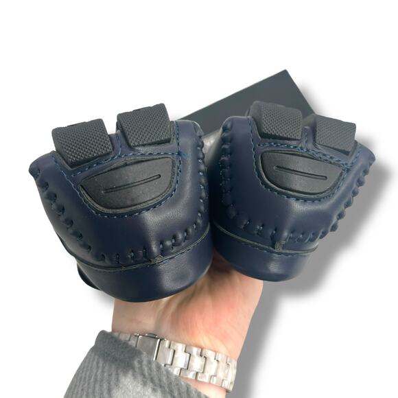 NEW Aston Marc Men's Navy Blue Charter Bit Loafer Size 11 Faux Leather Slip On - Picture 9 of 11